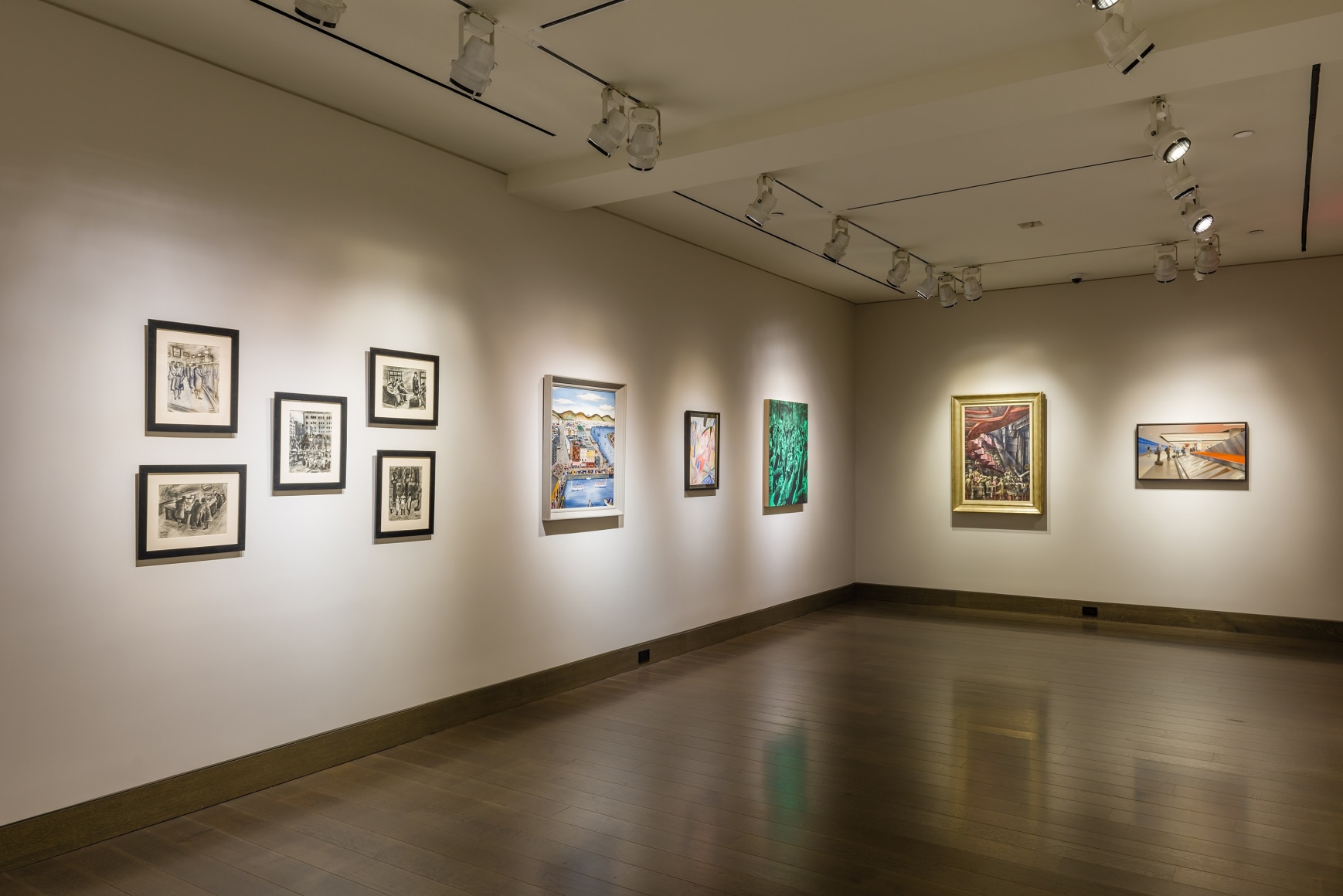 "The Madding Crowd" gallery installation, June 2021. Gallery 3, wide view.