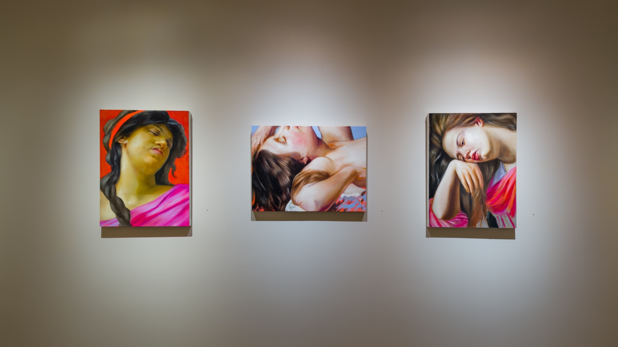 installation view of Angela Fraleigh, &quot;Fluttering still,&quot; at Hirschl &amp; Adler Modern, New York, February 10 - March 12, 2021