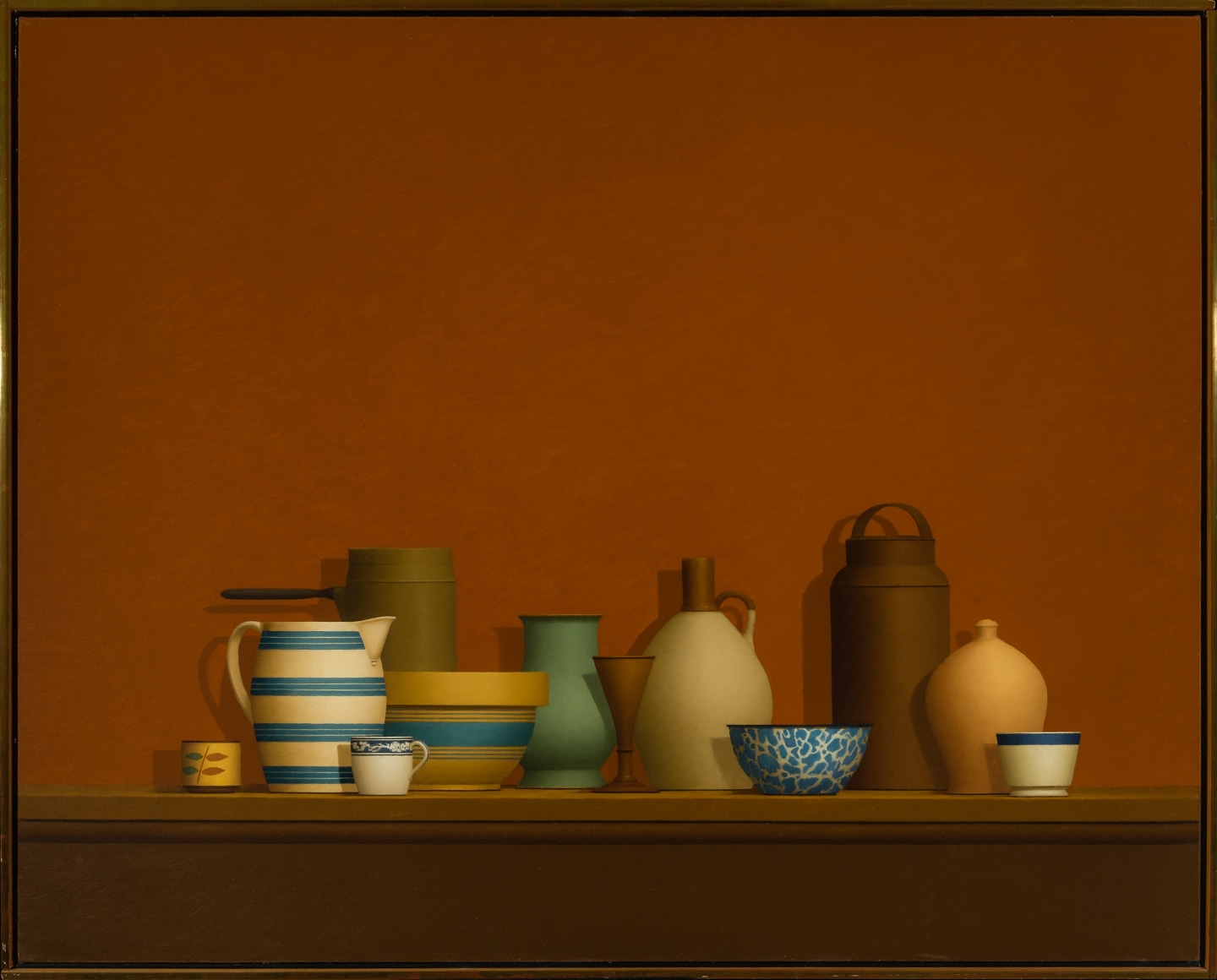 WILLIAM BAILEY (1930–2020), "Still Life," 1980. Oil on canvas, 40 x 50 in.