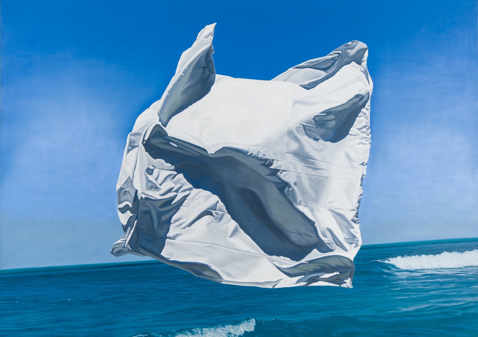 DAVID LIGARE (b. 1945), &quot;Andros [Thrown Drapery],&quot; 1978. Oil on canvas, 78 x 110 in.