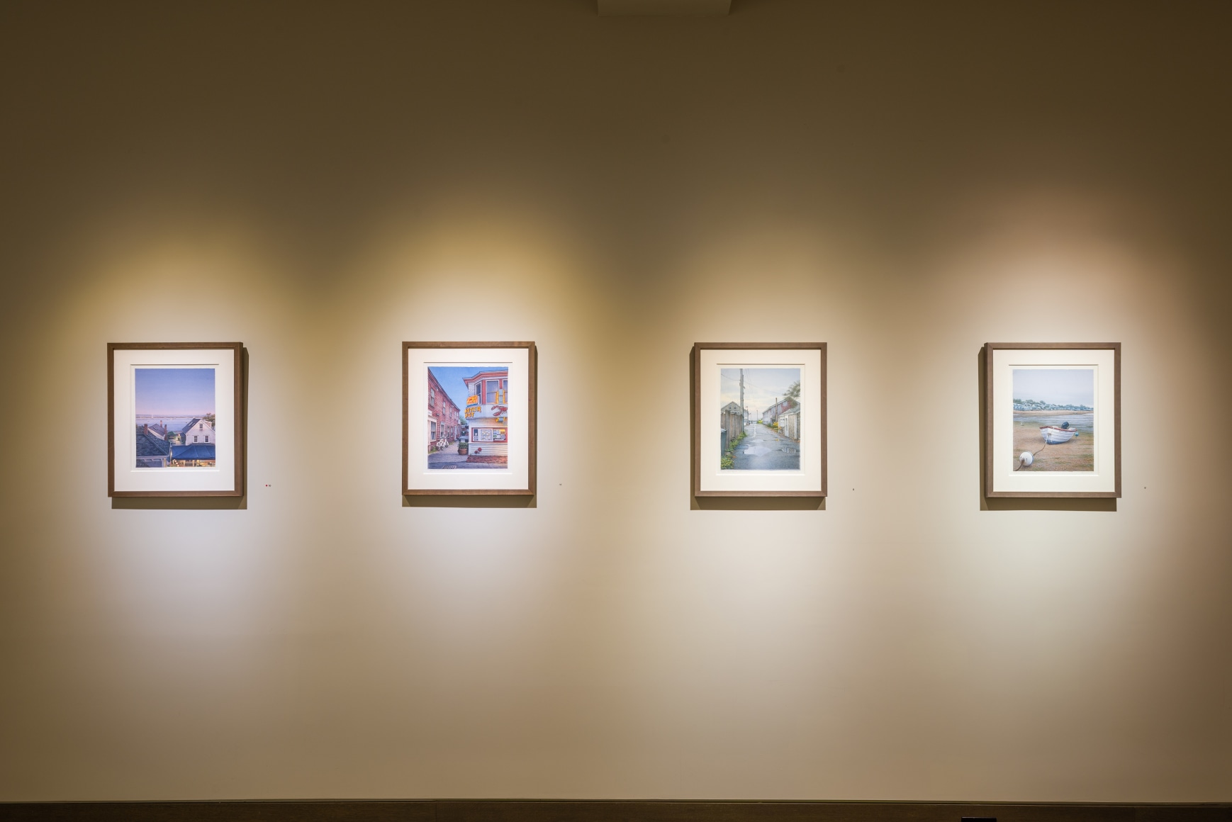 "Frederick Brosen: Recent Watercolors" installation photo.