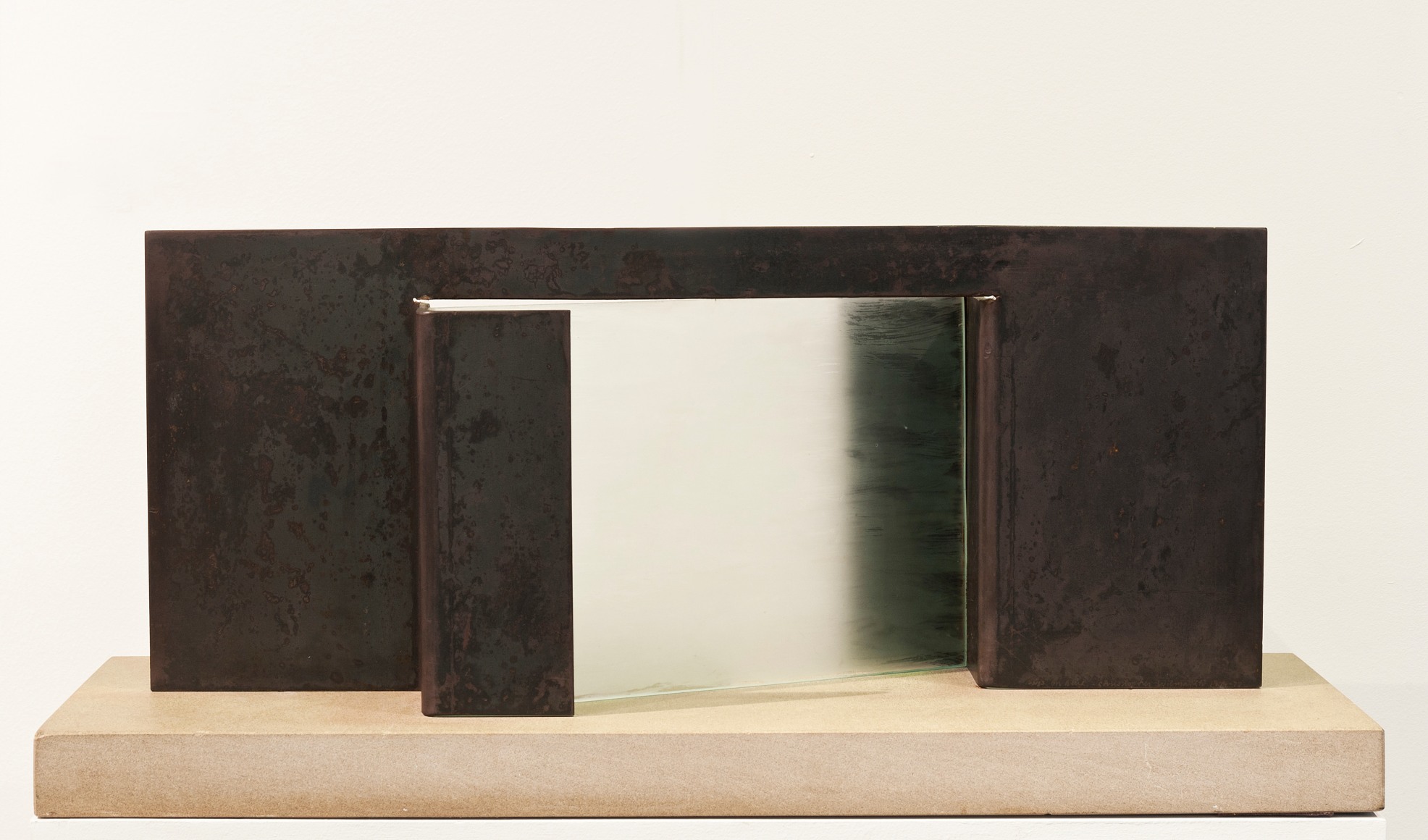 a sculpture by Christopher Wilmarth made of glass and steel which served as the maquette for his room-sized masterpiece, "Days on Blue"