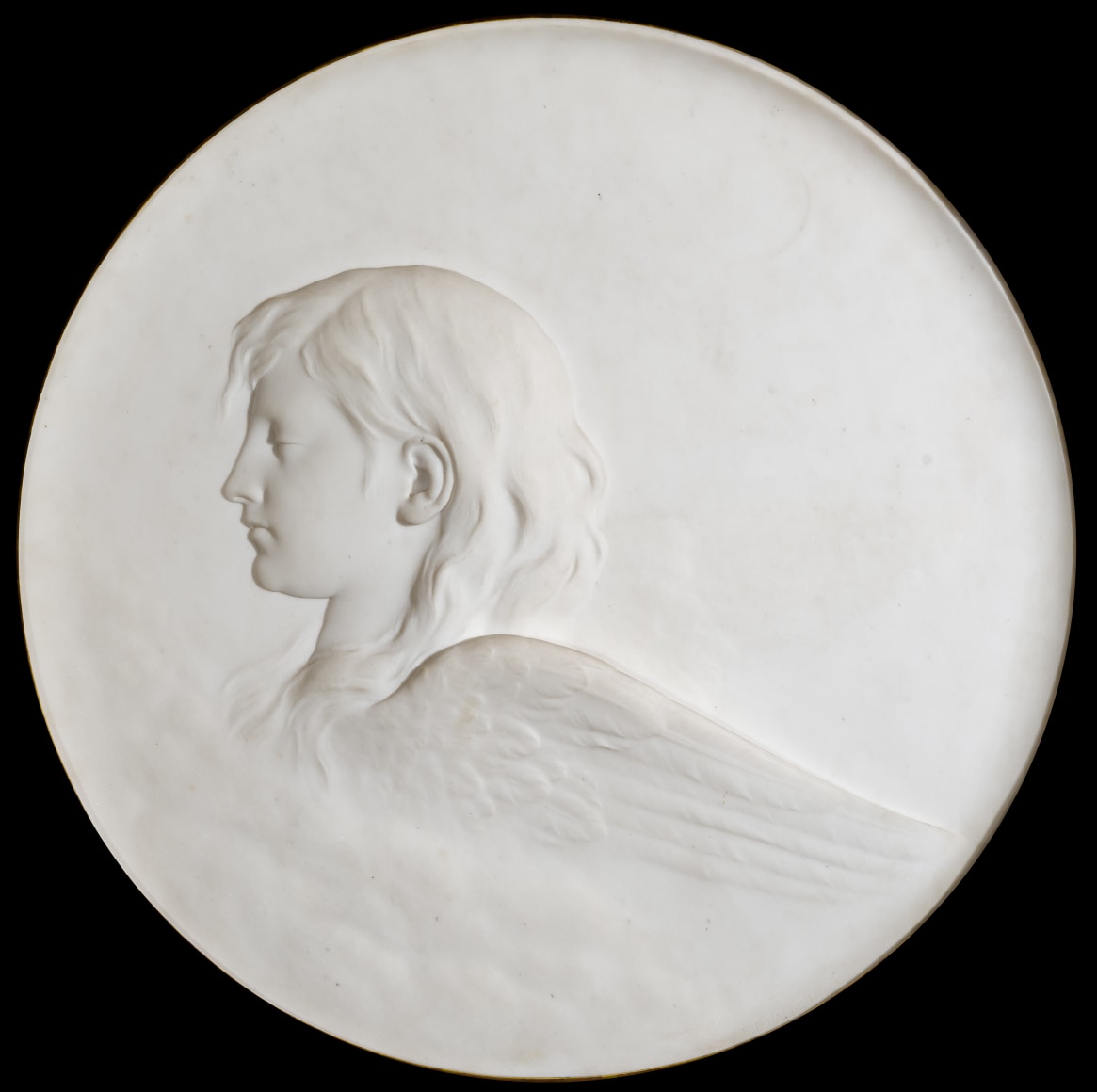 ERASTUS DOW PALMER (1817–1904), "Evening," 1864. Marble 20 1 /2 in.