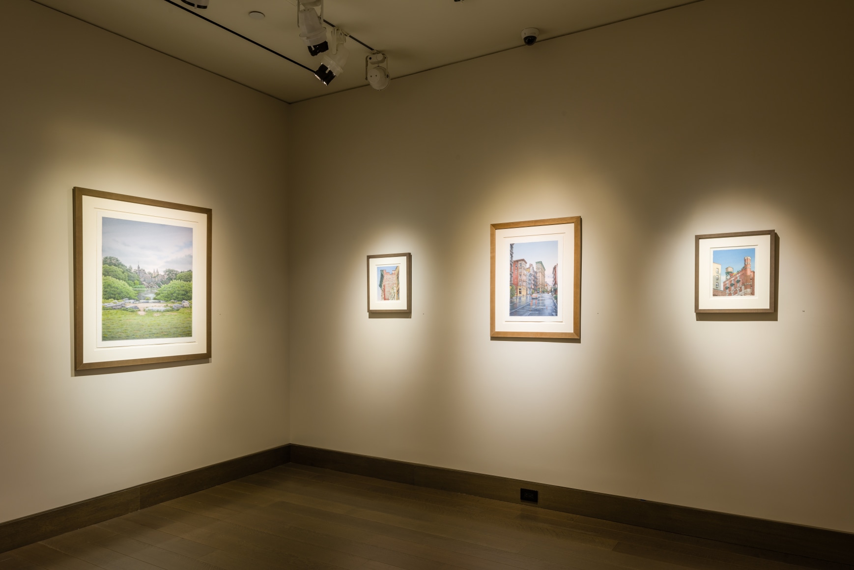 "Frederick Brosen: Recent Watercolors" installation photo.
