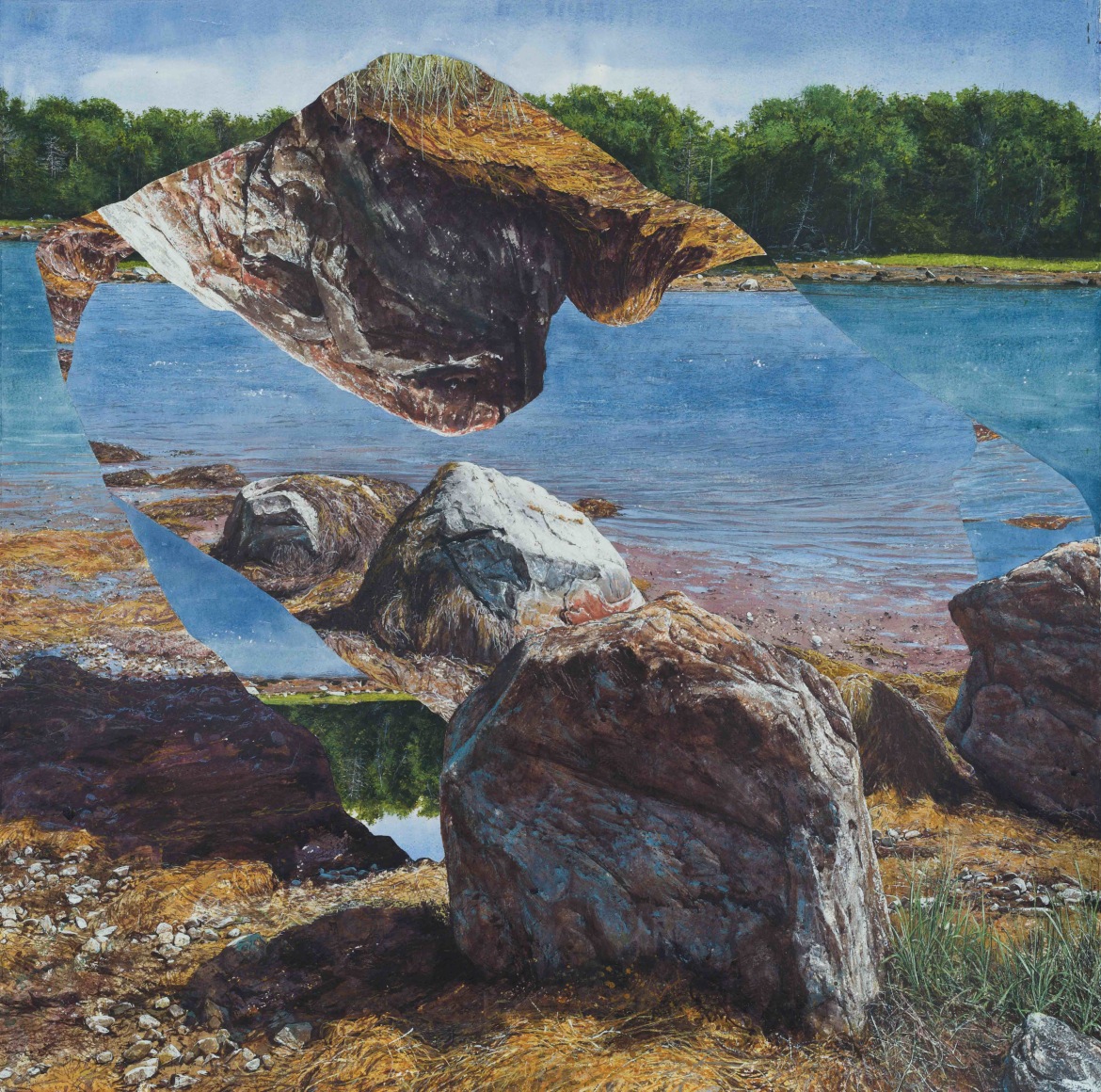 Colin Hunt (b. 1973), Untitled (Midday), 2024, Watercolor on paper, 30 x 30 in.