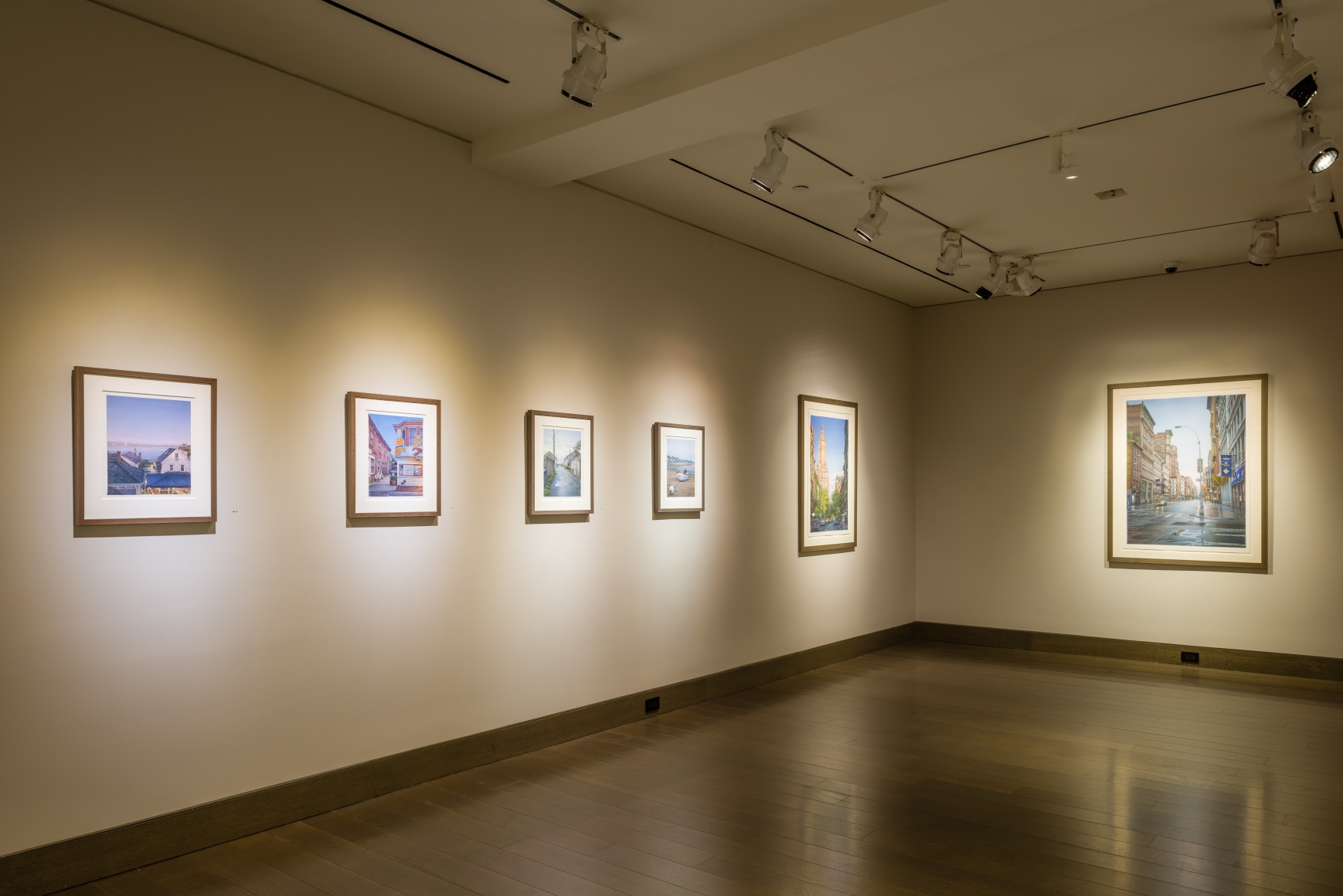 "Frederick Brosen: Recent Watercolors" installation photo.