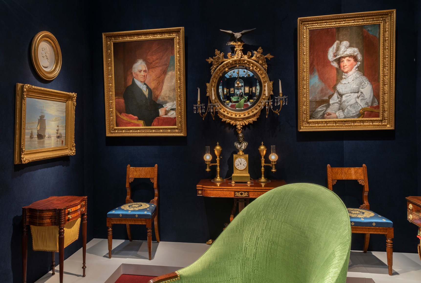 Hirschl &amp; Adler Galleries booth at The Winter Show, 2020. North room.