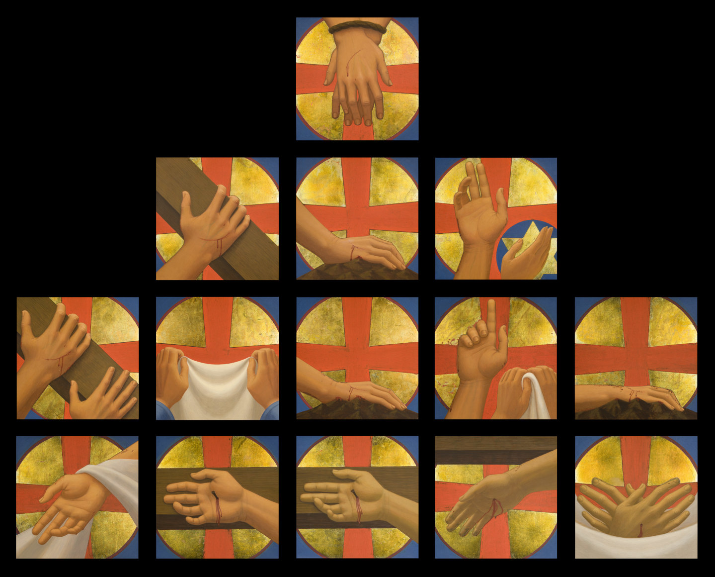 George Tooker (1920-2011), Stations of the Cross, 1984