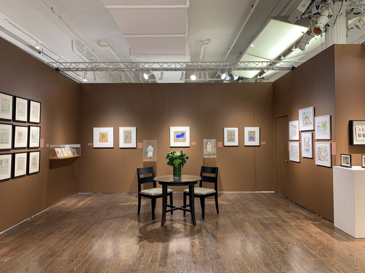 Installation view of Hirschl & Adler Modern at the Outsider Art Fair New York, Metropolitan Pavilion, March 3-6, 2022