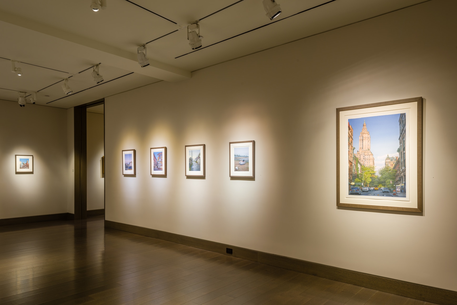 "Frederick Brosen: Recent Watercolors" installation photo.