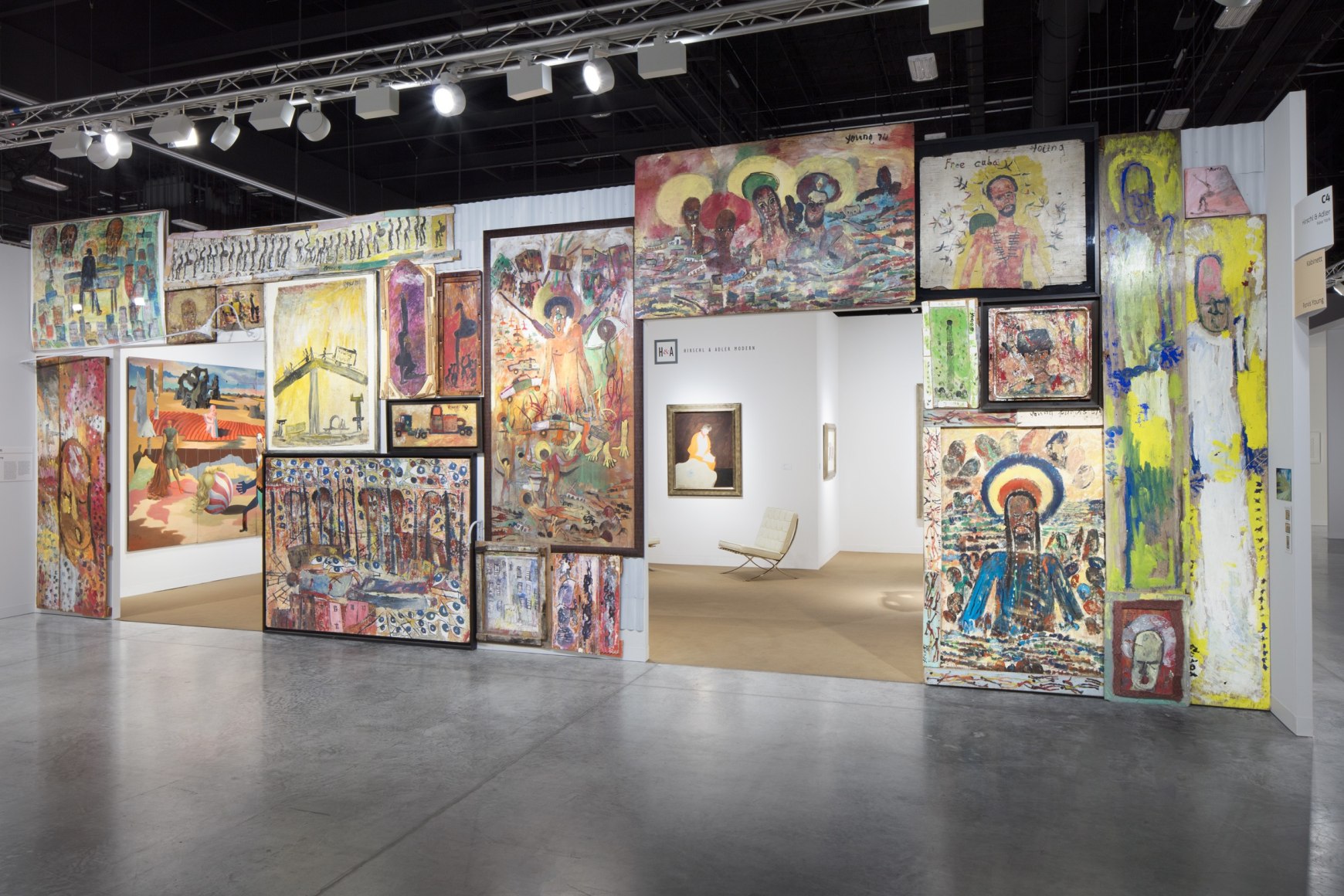 Installation of Art Basel Miami Booth