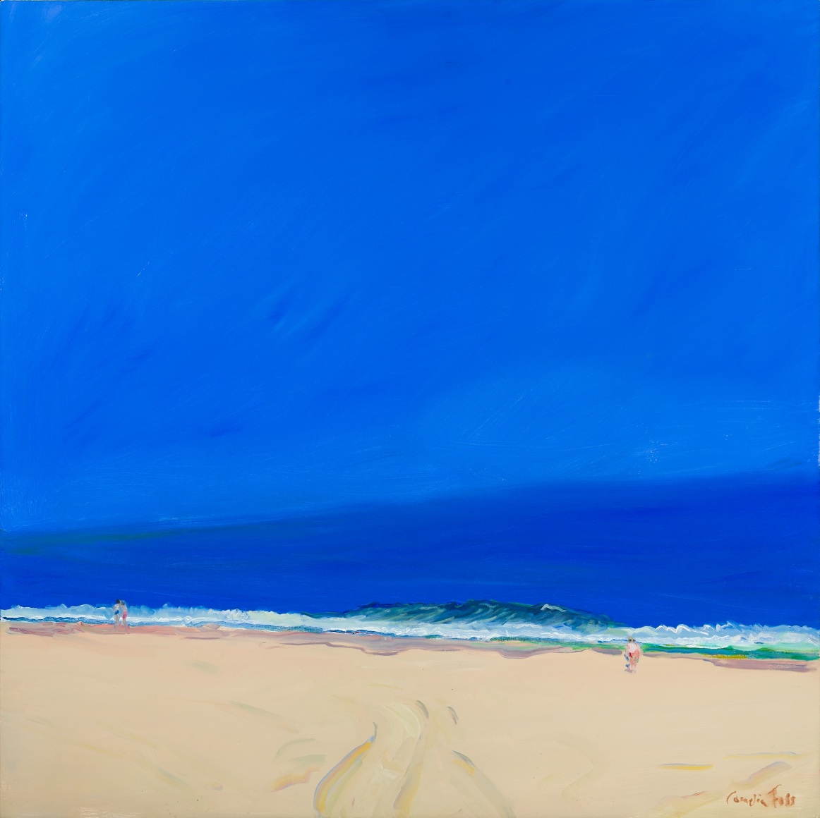 Cornelia Foss (b. 1931), &quot;Ocean Beach,&quot; 2014. Oil on canvas, 52 x 52 in.