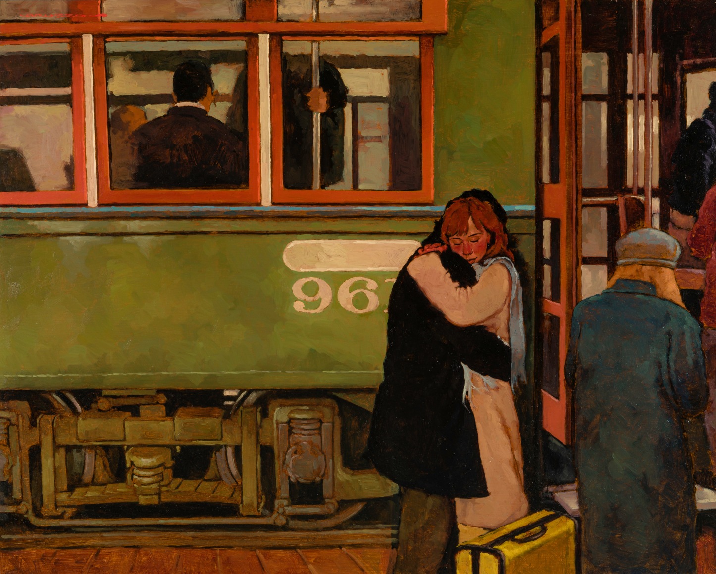 Joseph Lorusso (American, b. 1966), "A Last Goodbye," 2004. Oil on board, 24 x 30 in.