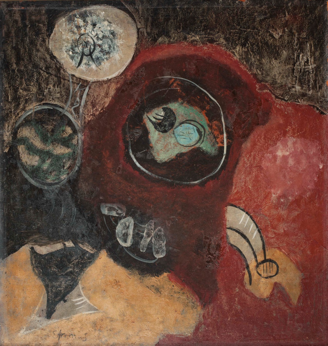 Theodoros Stamos (1922-1997), Echinoids, 1945