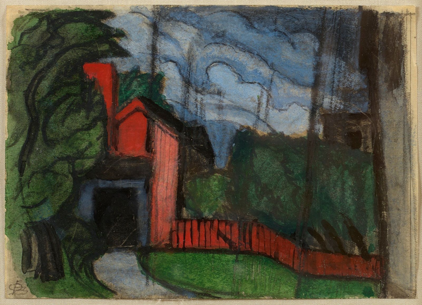 buildings in a landscape