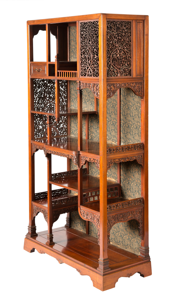 Lockwood de Forest (1850-1932), Asymmetrical &Egrave;tag&egrave;re, circa 1885-1895&nbsp;&nbsp;&nbsp;&nbsp;