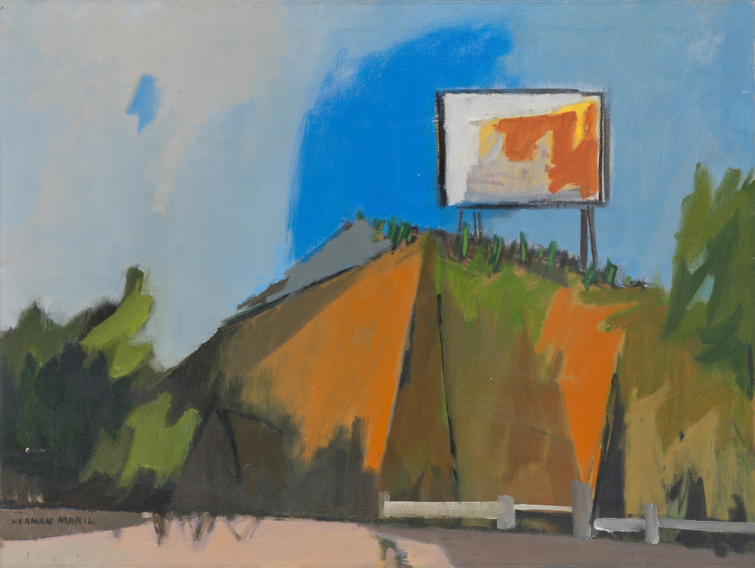 Herman Maril (1908-1986), Landmark on the PRR, 1965