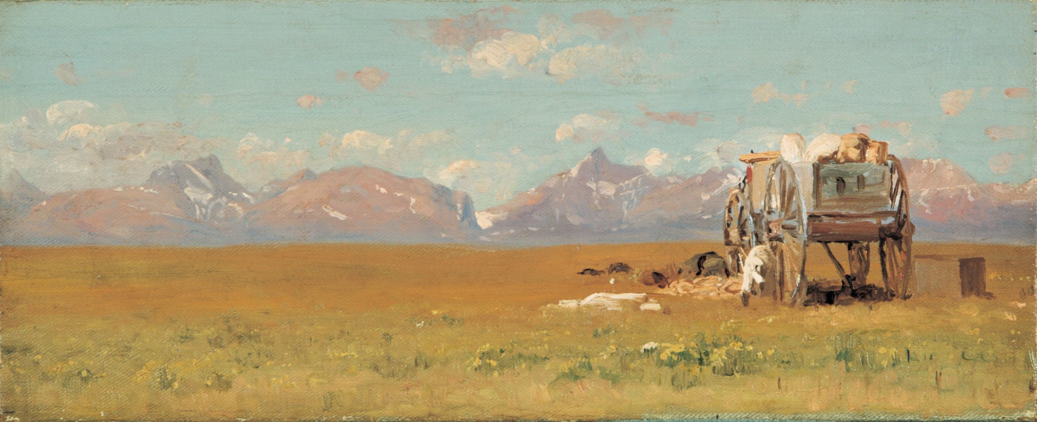 Jervis McEntee (1828-1891), Wagon Near the Foothills, circa 1881
