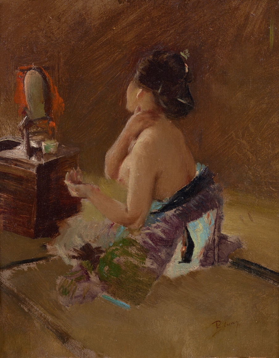 Robert Frederick Blum (1857-1903), Lady at her Toilet, circa 1890-1893