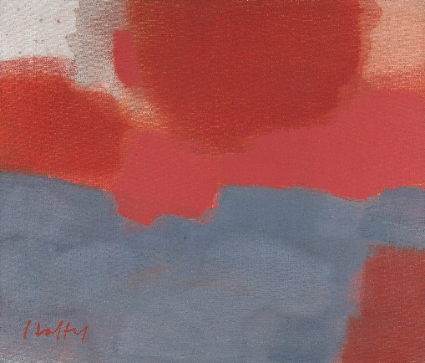 Carl Holty (1900-1973), Untitled (Peach and Gray Abstraction)