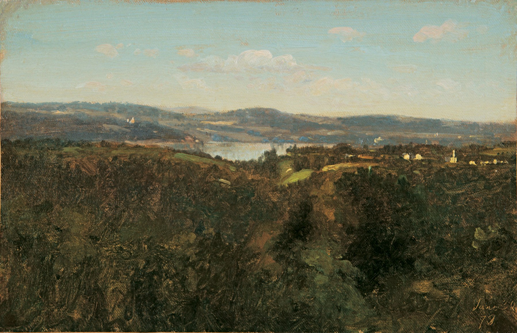 Jervis McEntee (1828-1891), Glimpse of the Hudson