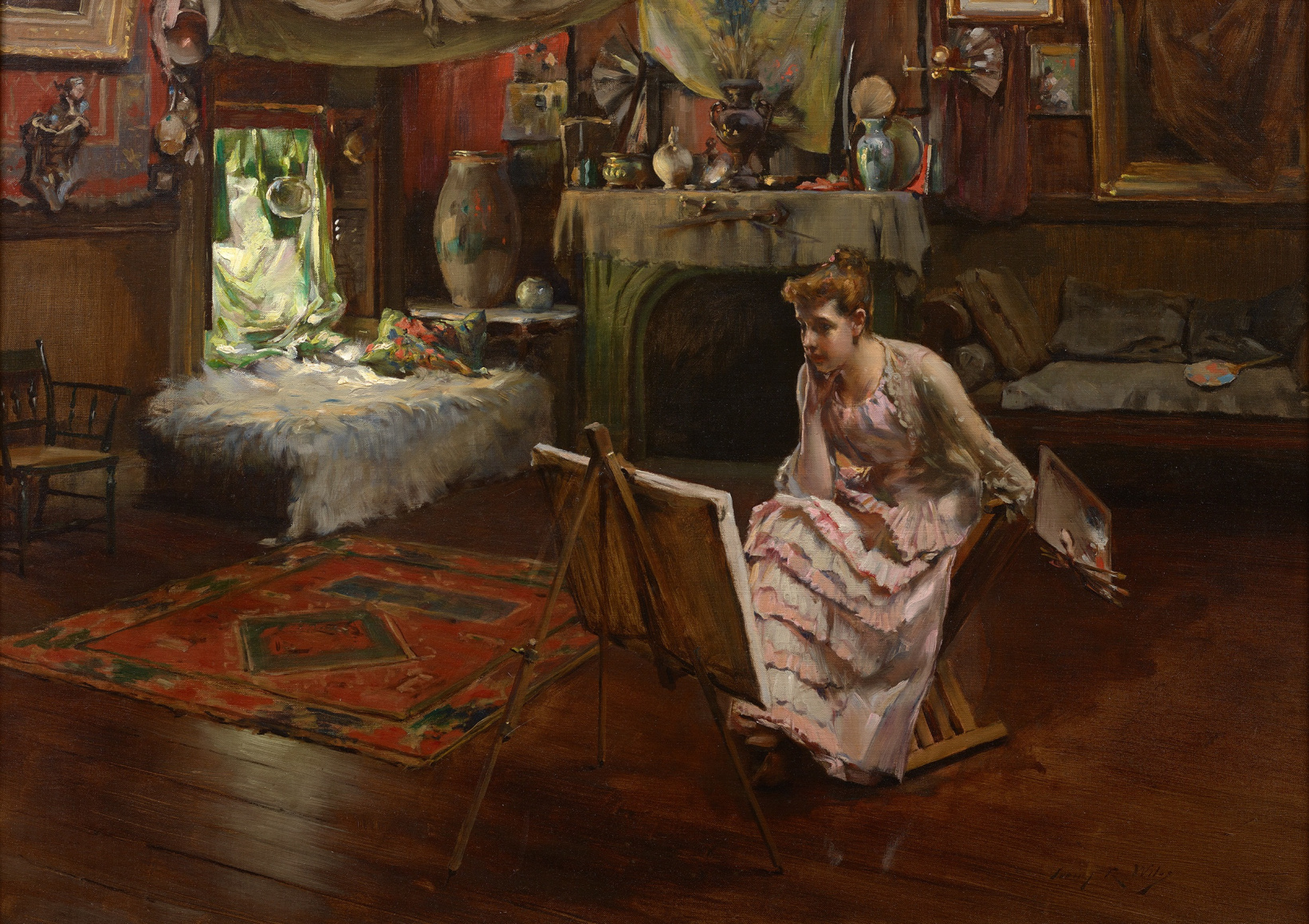 Irving Ramsey Wiles (1861-1948), Discouraged, circa 1889