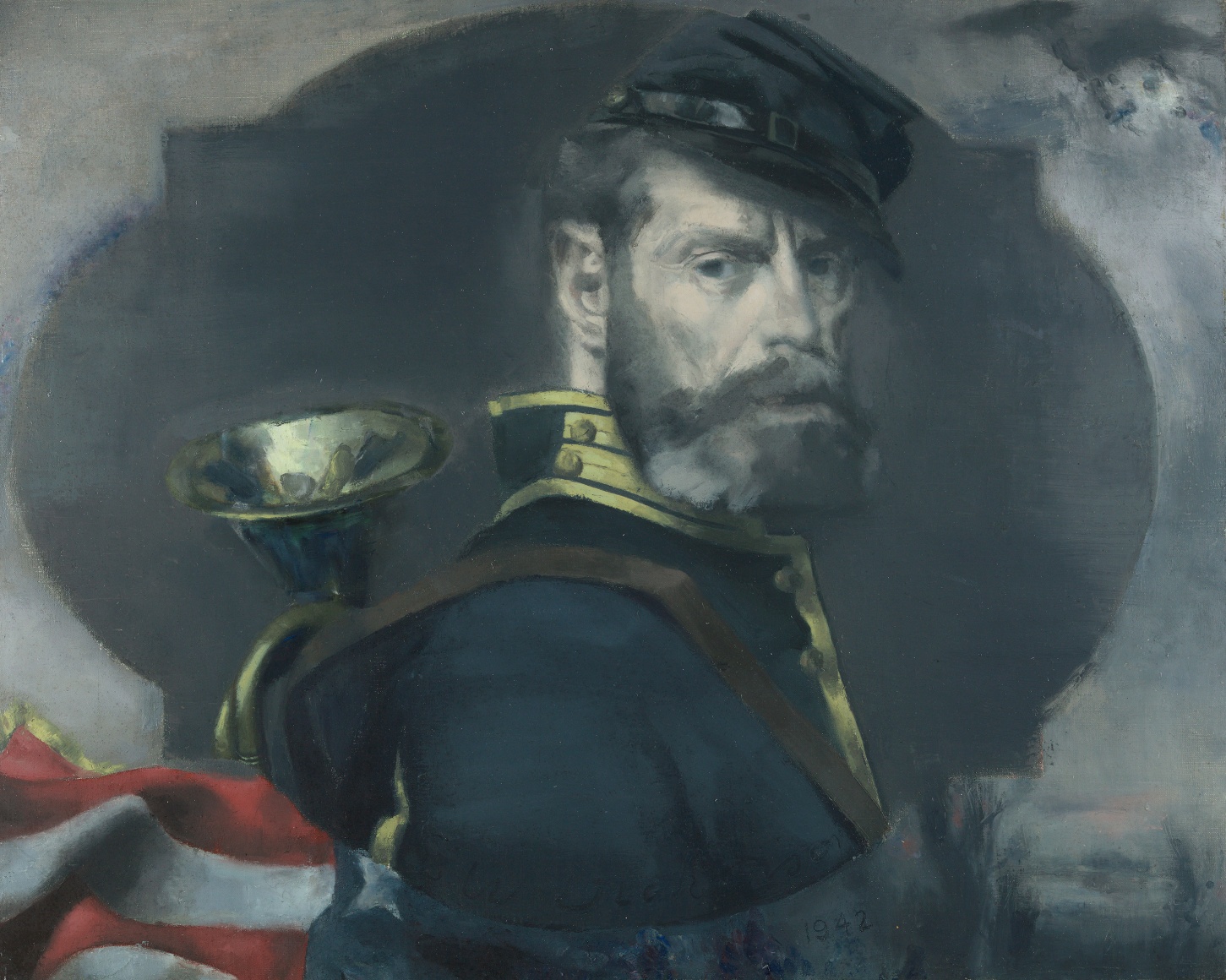 Edwin Walter Dickinson (1891-1978), Self Portrait in Uniform, 1942