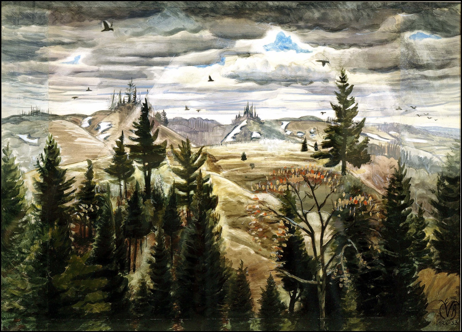 Charles Ephraim Burchfield (1893-1967), March Day, Gowanda, 1926-1933