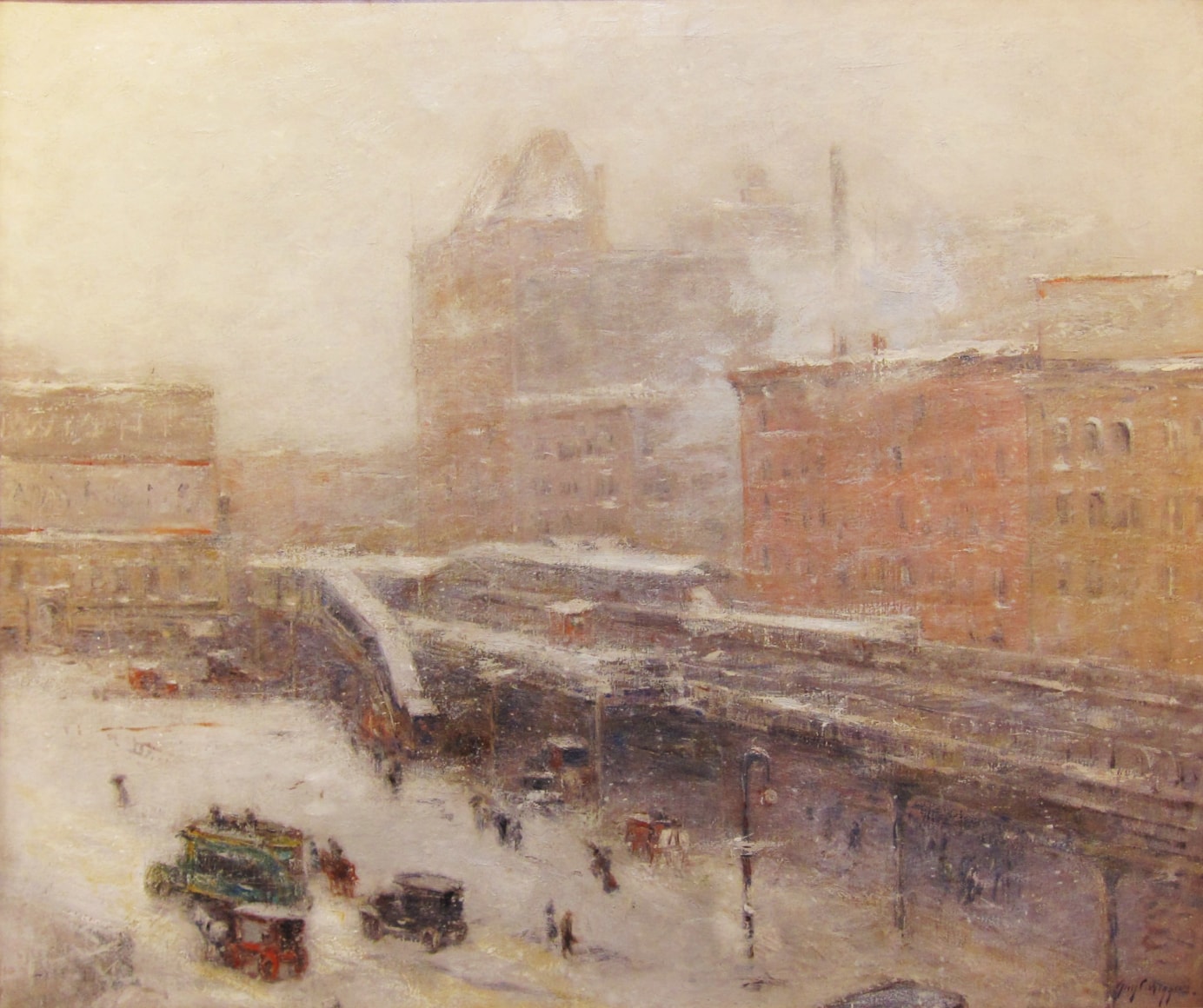 Guy Carleton Wiggins (1883-1962)&nbsp;&nbsp;&nbsp;&nbsp;&nbsp;&nbsp;&nbsp;&nbsp;&nbsp;&nbsp;&nbsp;&nbsp;&nbsp;&nbsp;&nbsp;&nbsp;&nbsp;&nbsp;&nbsp;&nbsp;&nbsp;&nbsp;&nbsp;&nbsp;&nbsp;&nbsp;&nbsp;&nbsp;&nbsp;&nbsp;&nbsp;&nbsp;&nbsp;&nbsp;&nbsp;&nbsp; , Lincoln Square, Winter