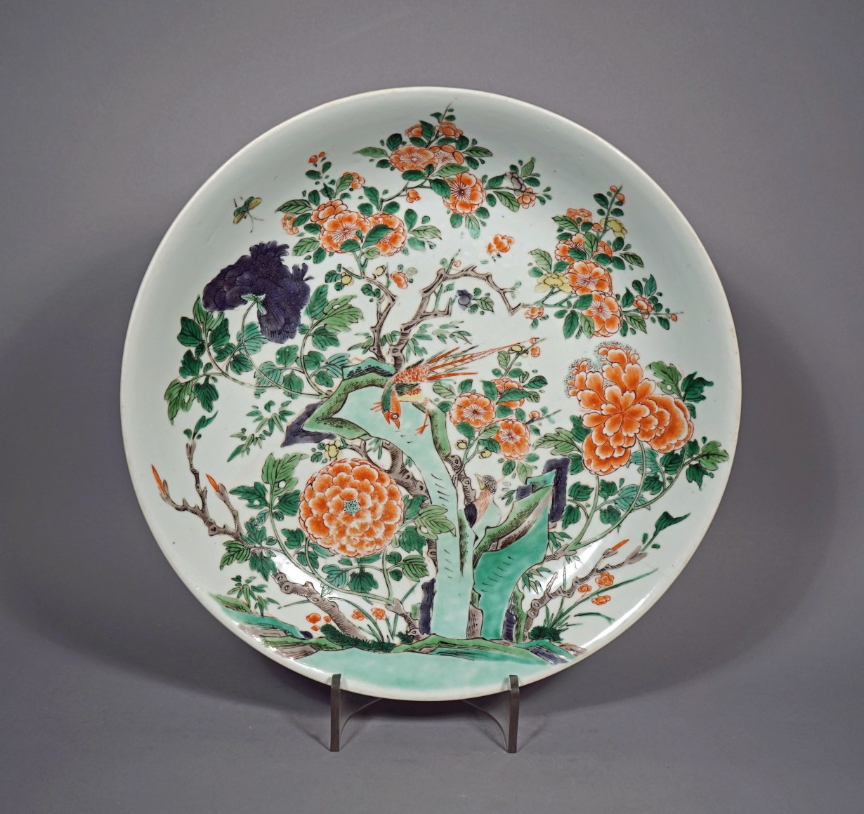 Chinese Famille Verte Porcelain Plate
