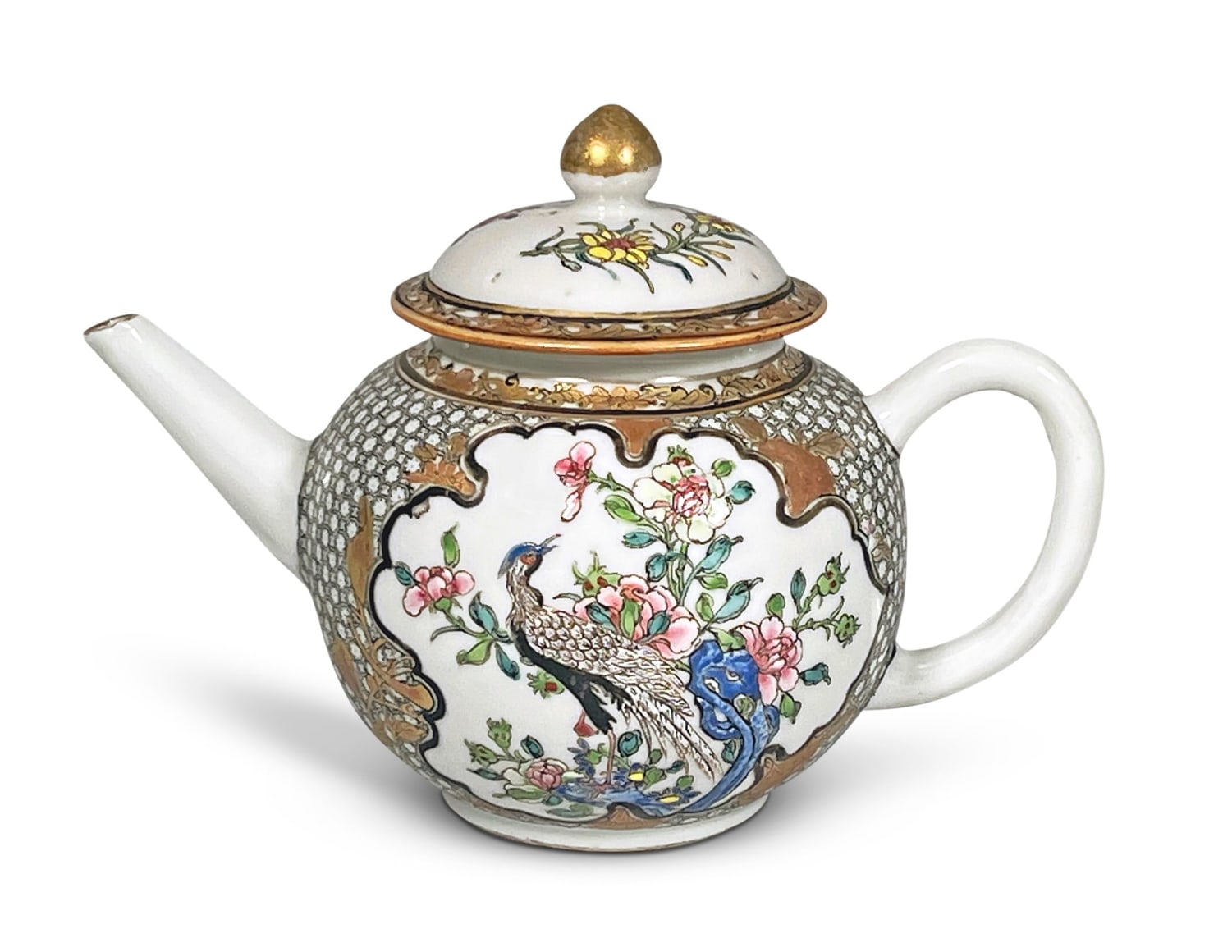 Superb Chinese Famille Rose Porcelain Teapot