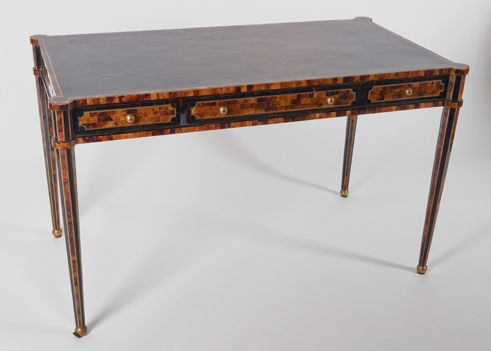 Maitland-Smith - Faux Tortoiseshell Inlay Partners Desk - Collection