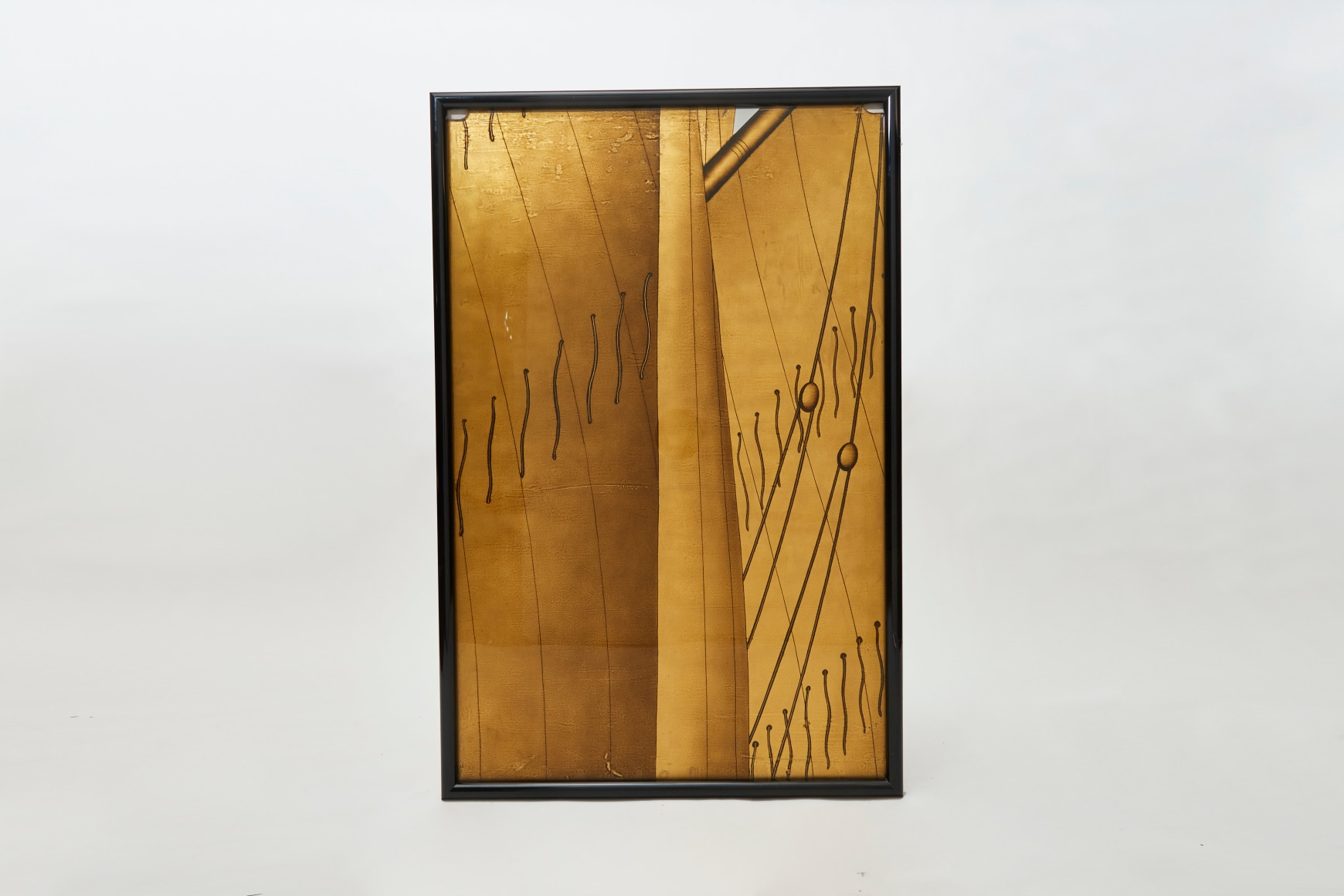 Exceptional Verre Eglomise Panel From The Mural Rape of Europa on the SS Normandie