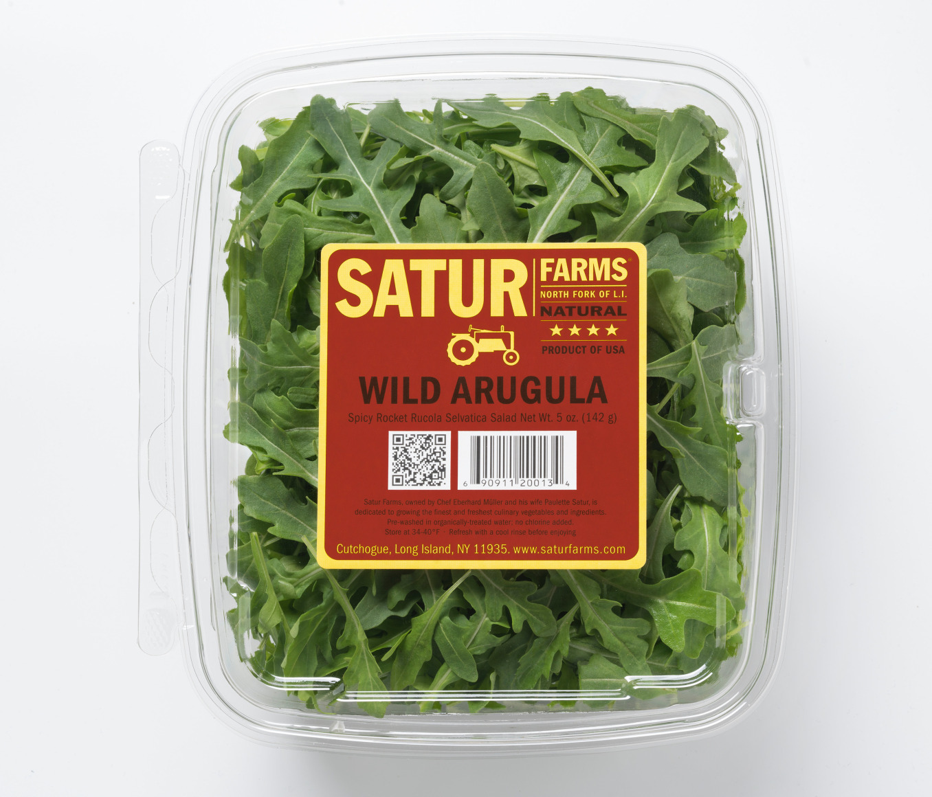 Satur Farms Wild Arugula will lend the peppery punch you want in this gazpacho