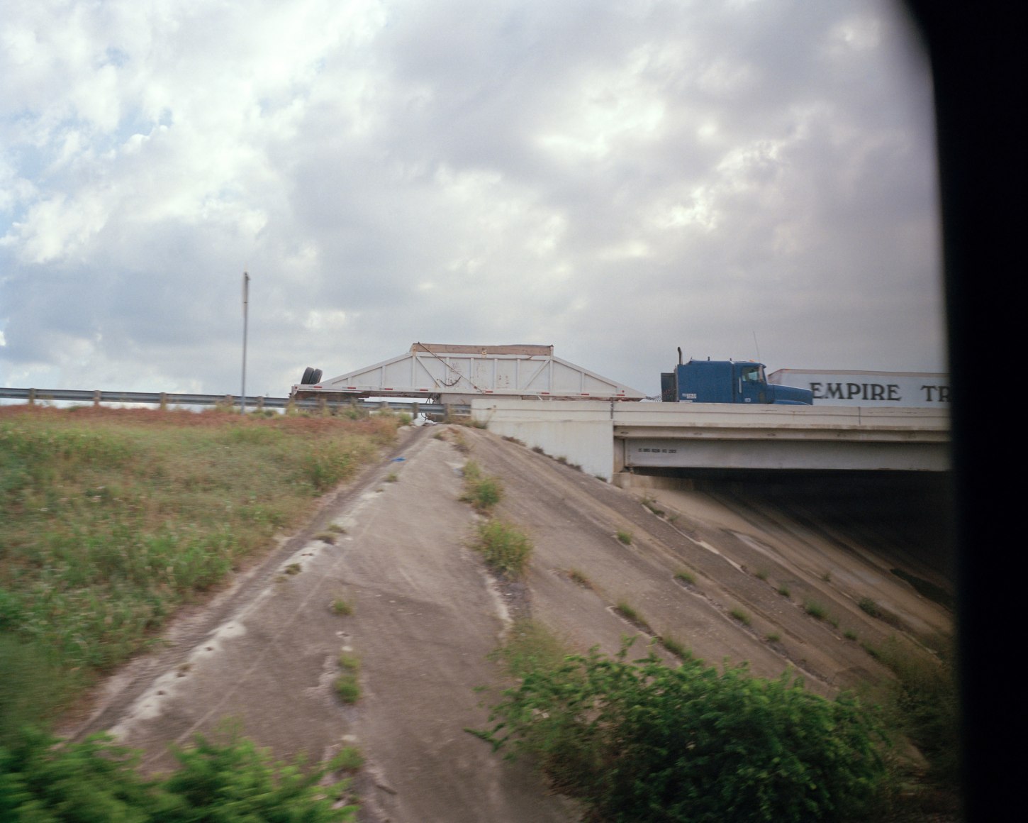 Landscape from train, by McNair Evans