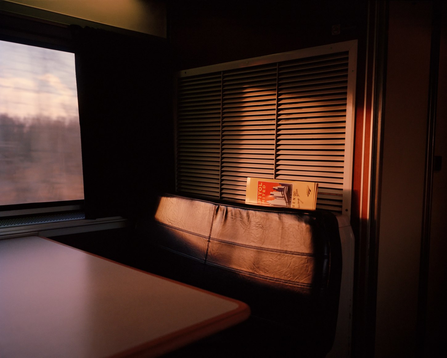 Table on train