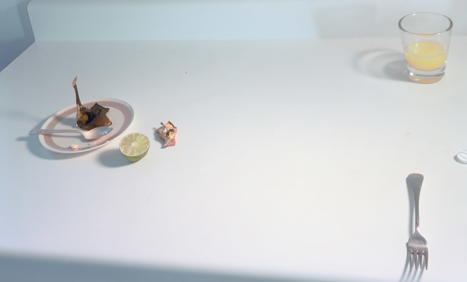 Laura Letinsky, Untitled #15, 1998, from the series Hardly More Than Ever, archival pigment print, 15 x 24.75 inches, edition of 15