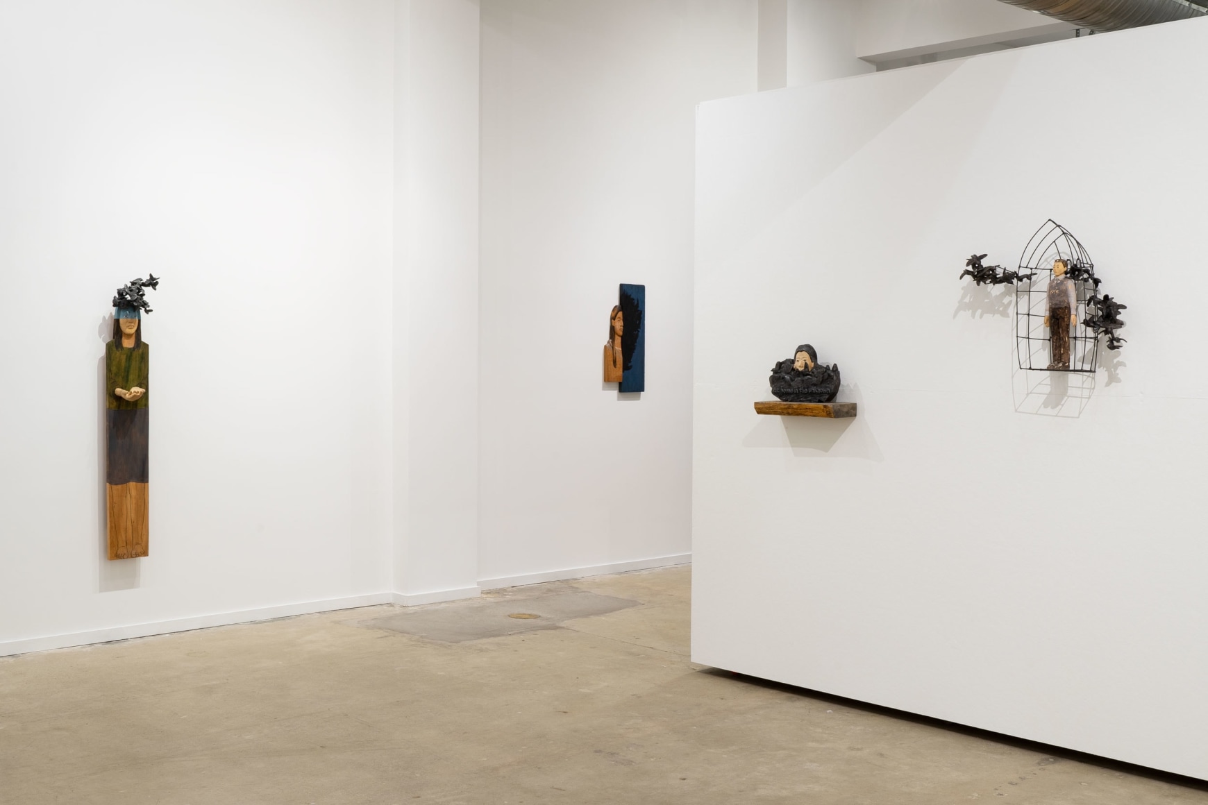 Gallery installation view of Sachiko Akiyama's solo exhibition &quot;Bird by Bird&quot;