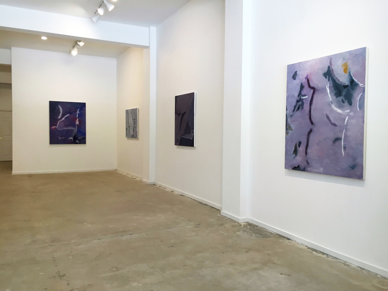 An Hoang: Forest for Trees install night sky, ghost forest and ravine