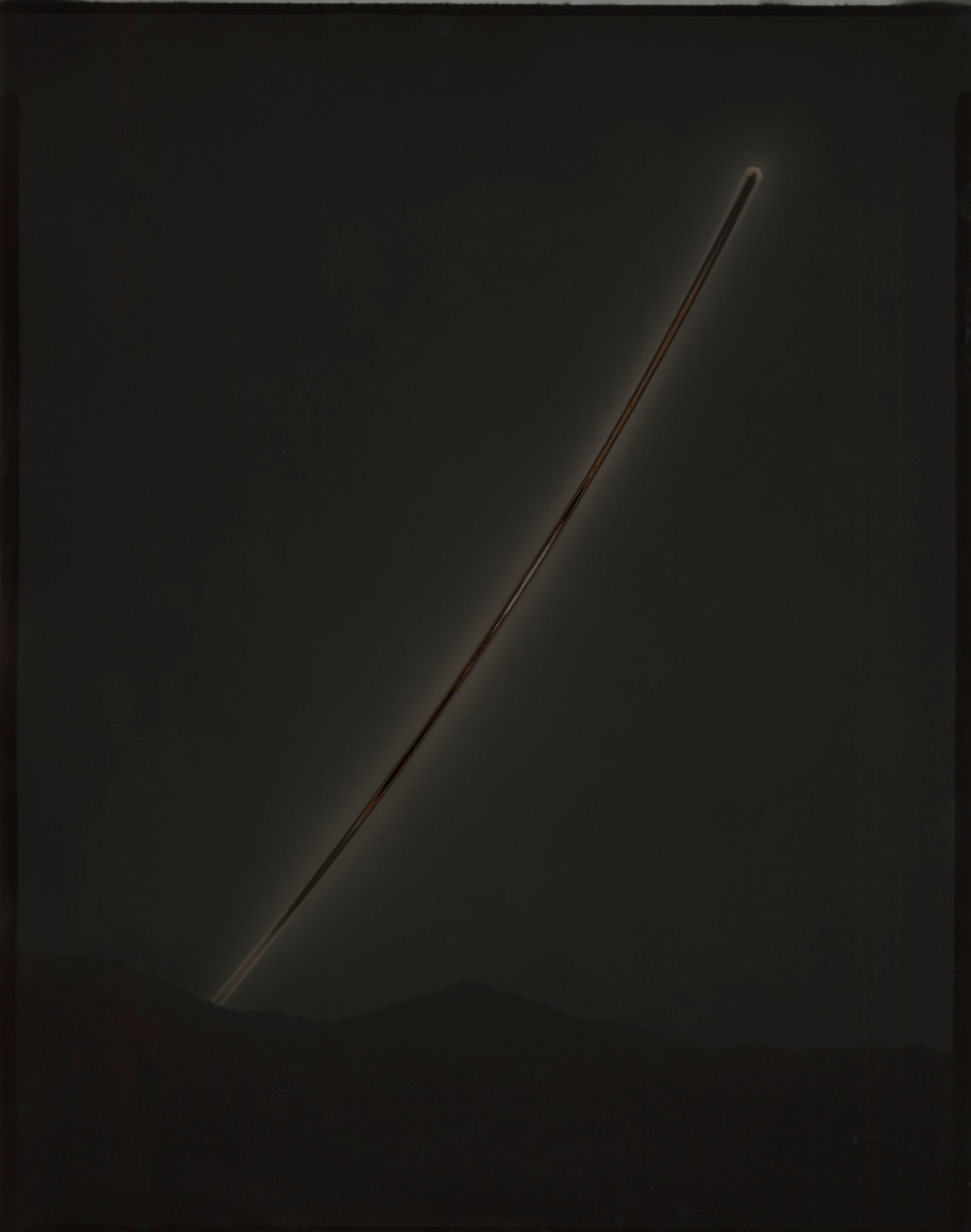 Chris McCaw  Sunburned GSP#883 (Mojave), 2015  Gelatin Silver Paper Negative  14h x 11w in, Unique, Photography, Future Past