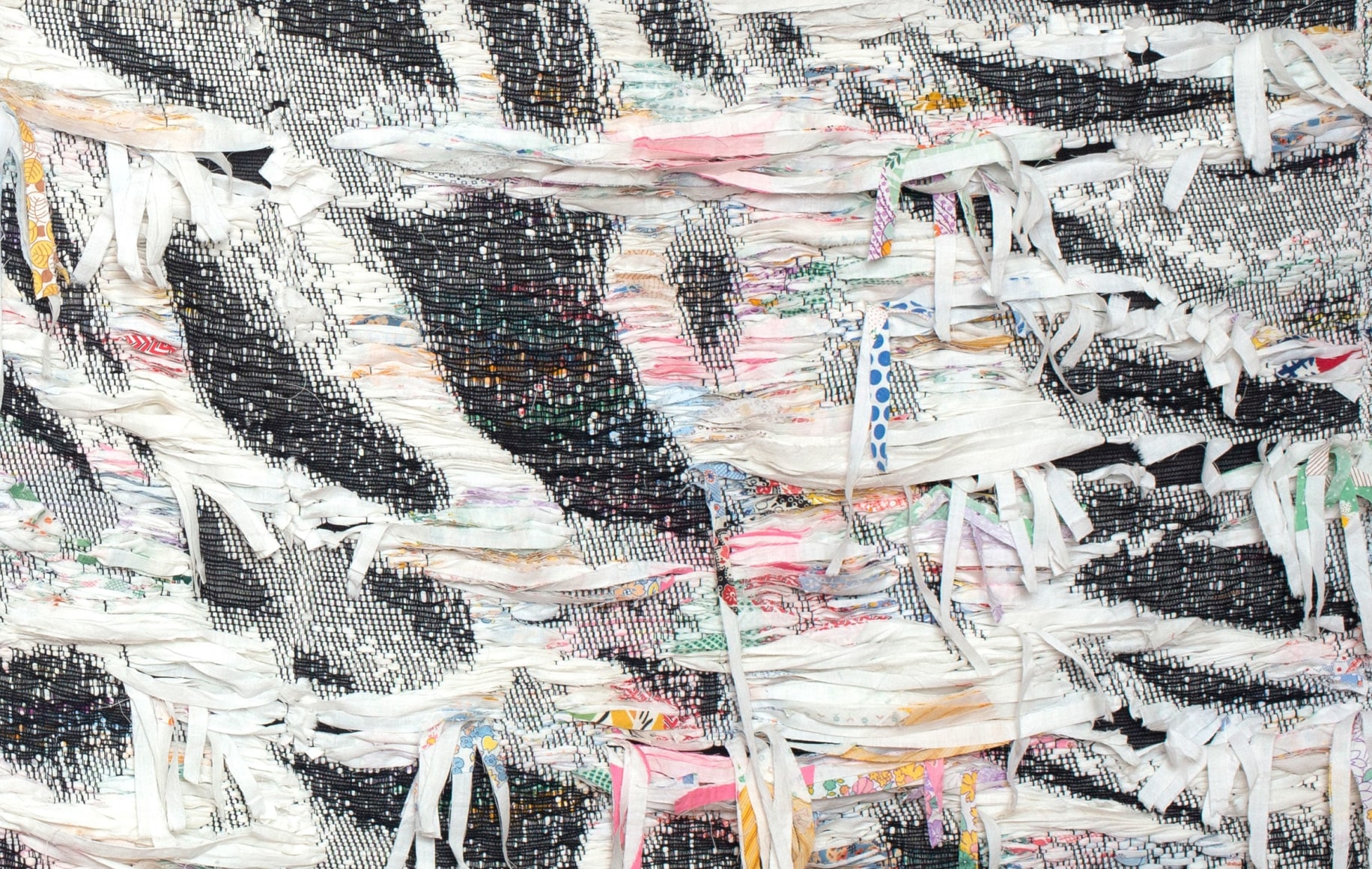 Detail of Rachel Meginnes weaving