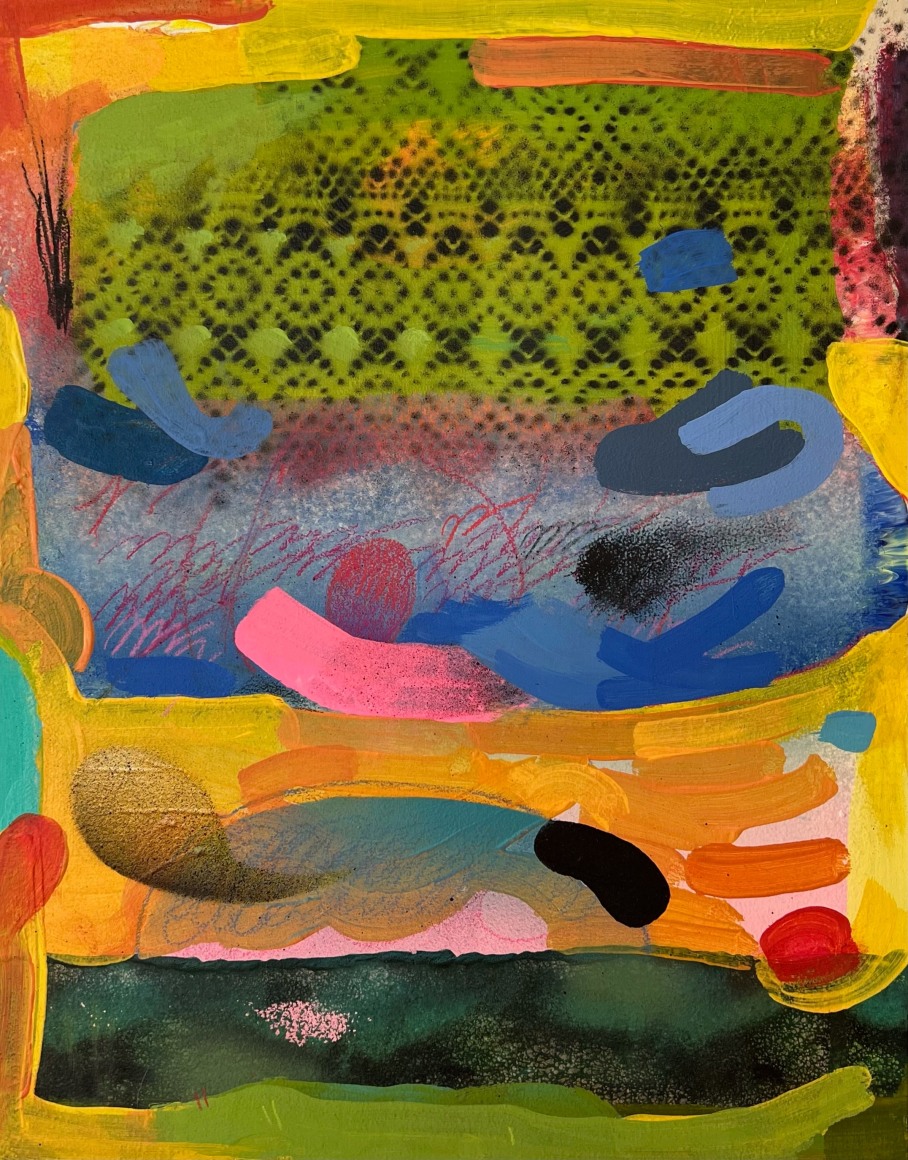 Abstract painting by artist Zander Stefani