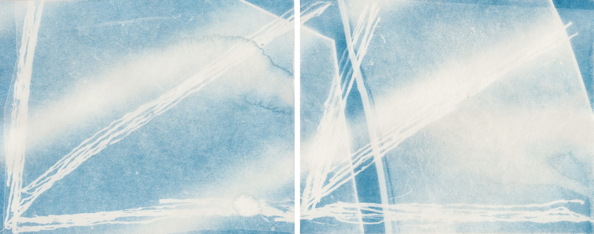 Dawn Roe  Cemetario de Portbou (Shadow), from the series " Condition for an Unfinished Work of Mourning: Beauty As an Appeal to Join the Majority of Those Who Are Dead, 2017  Cyanotype, Photography, Asheville, Contemporary Art