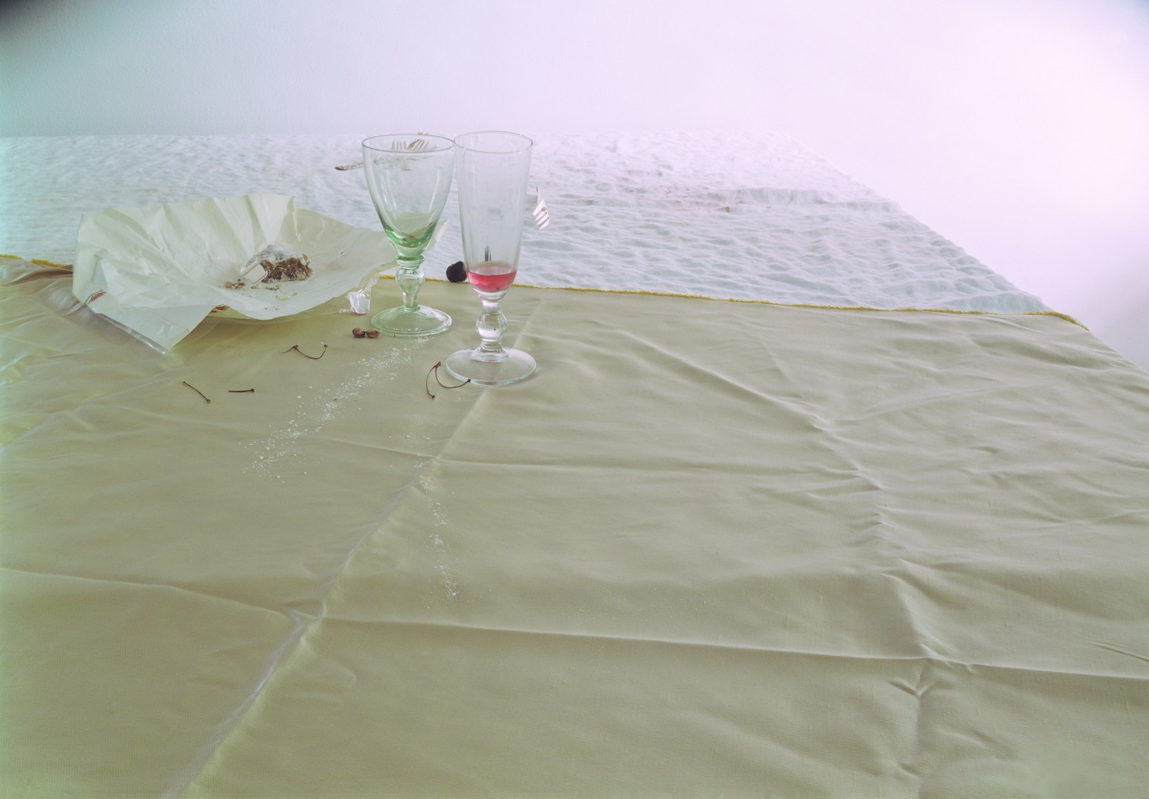 Laura Letinsky,   Untitled #48, from the series Hardly More Than Ever, 2002,   Archival Pigment Print,  34h x 24 1/3w in, Edition of 15. Photography