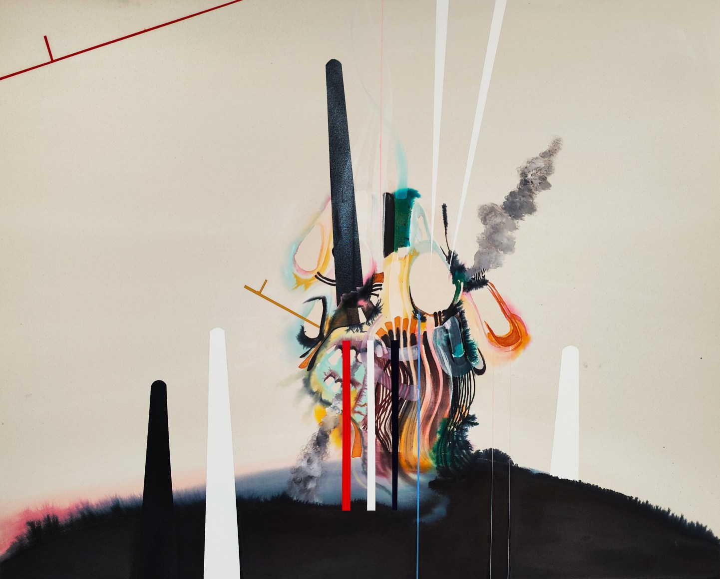 Abstract artwork in beige by Luke Whitlatch