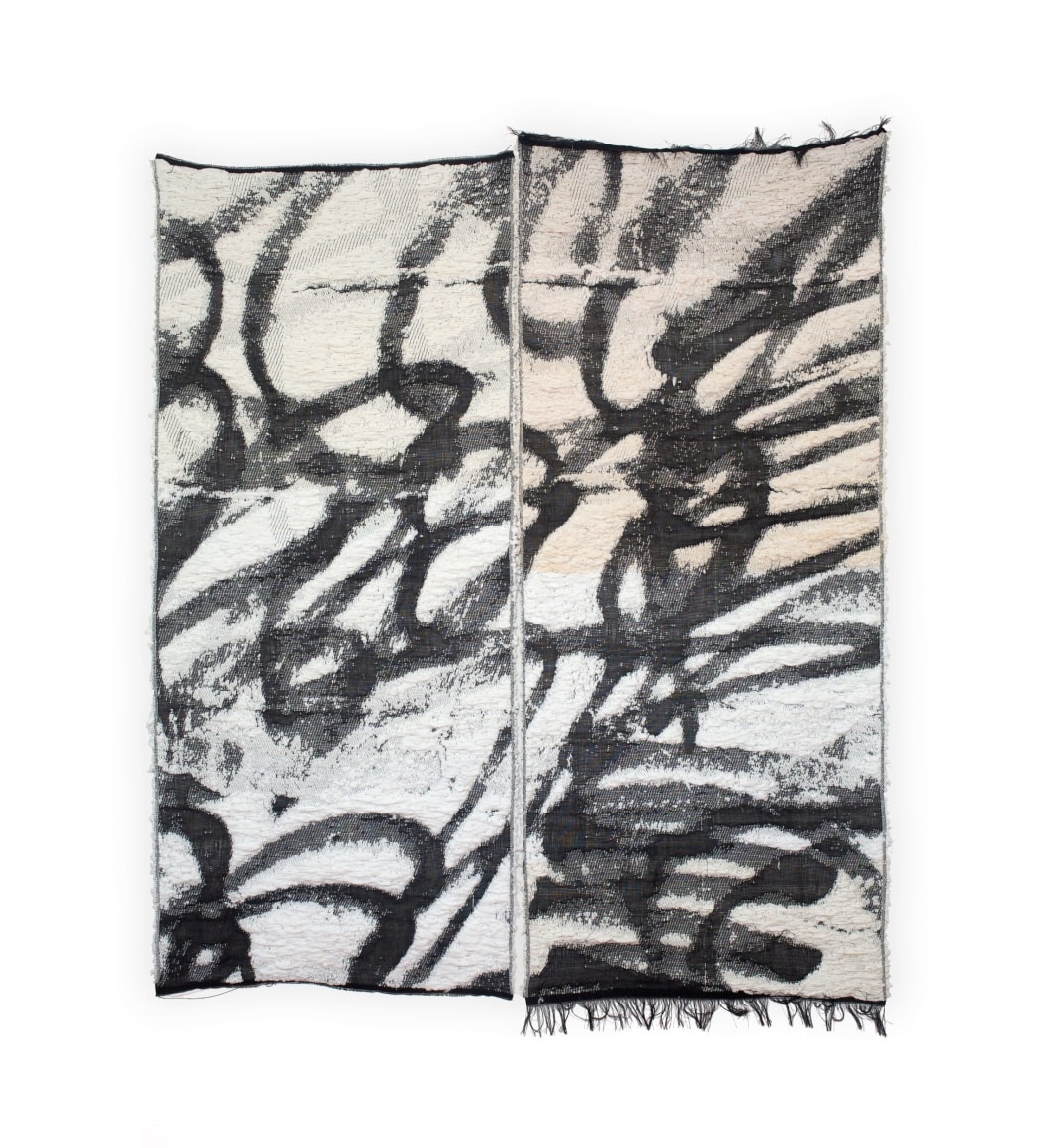 Abstract weaving by Rachel Meginnes