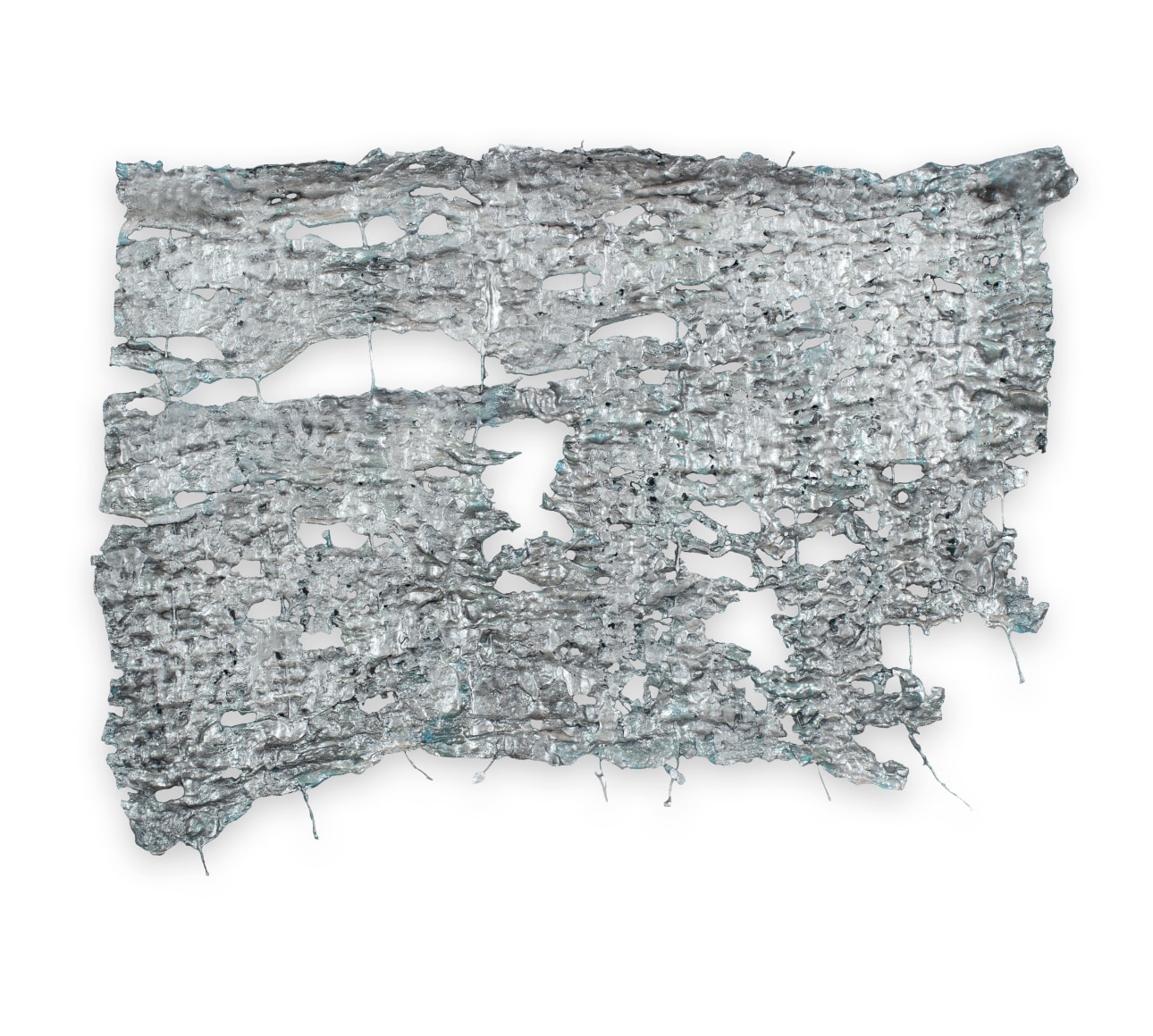 Rachel Meginnes  Ante, 2019, Mixed Media, Deconstructed quilt, hand stitching, graphite and acrylic  8 1/2h x 11w in 21.59h x 27.94w cm  Unique