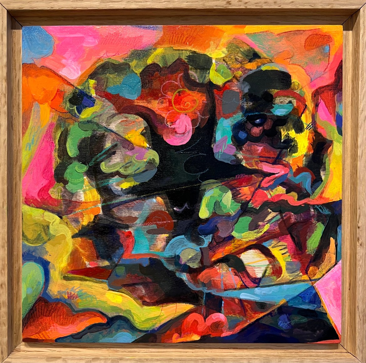 Abstract colorful painting by Zander Stefani