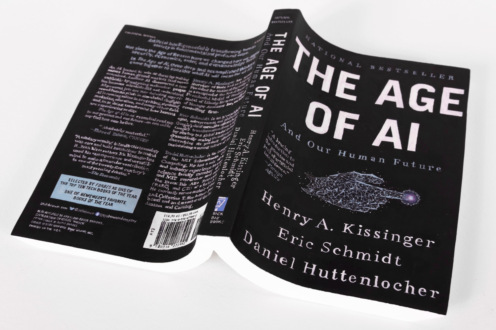 Hand-painted replica of an art book. By Hannah Cole.