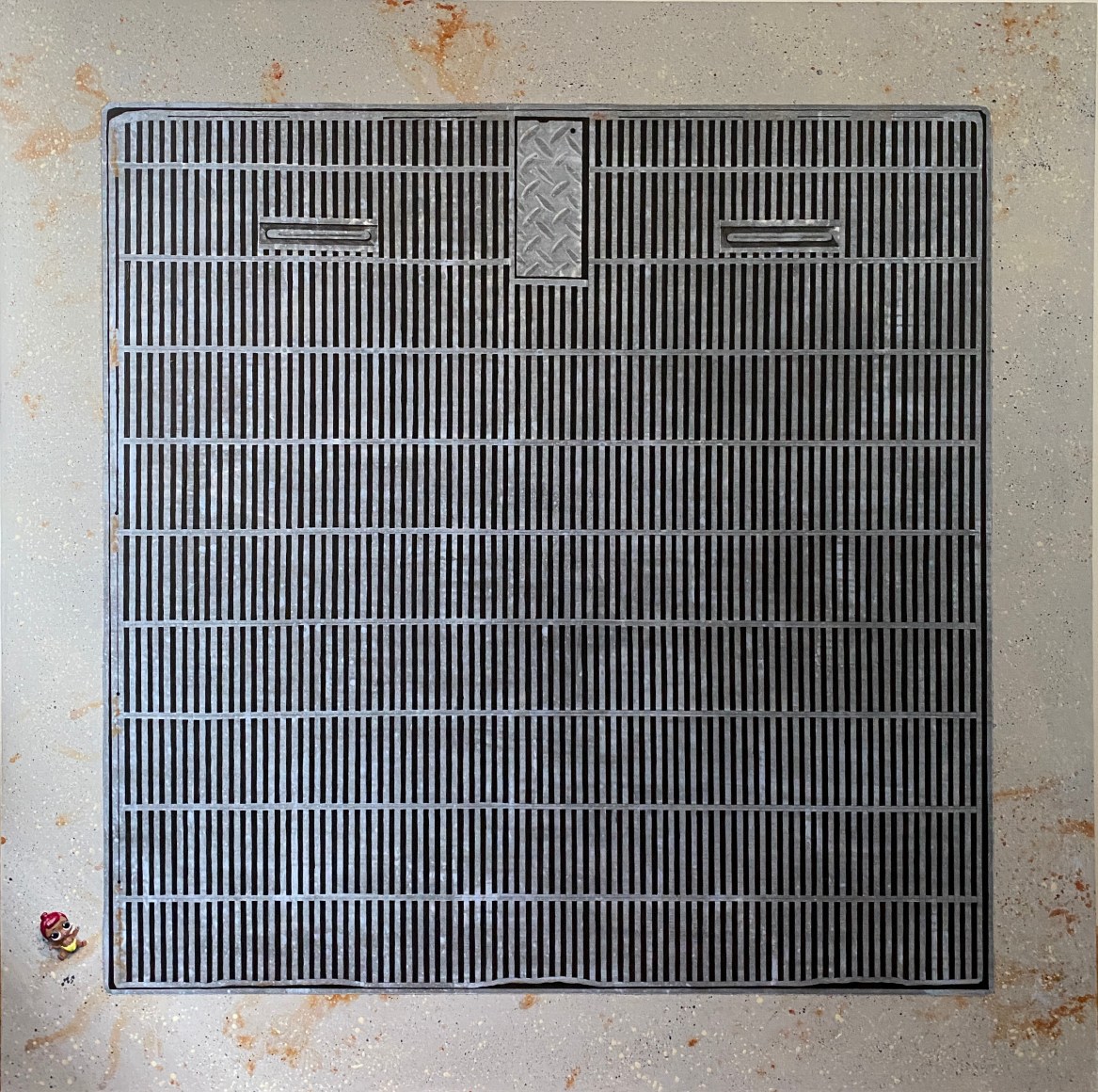 Hannah Cole  LOL, 2020  Acrylic on canvas  48h x 48w in 121.92h x 121.92w cm  HC_073